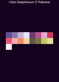I Got Delphinium 17 Palette!