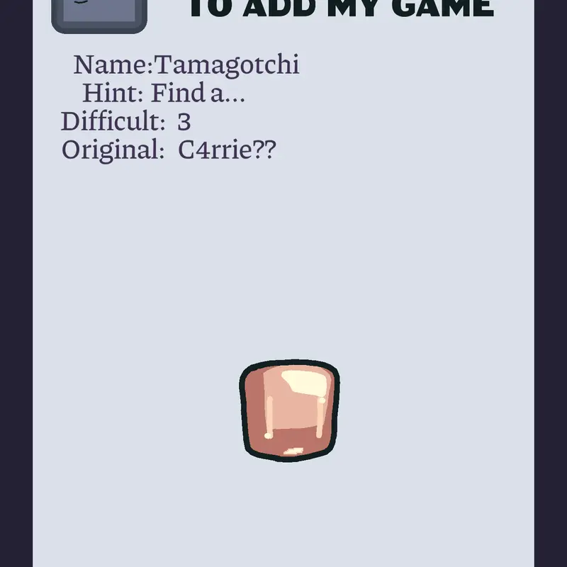 Game by @C4RRIE