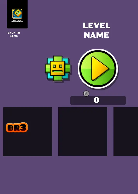 Geometry dash level creator by @br3
