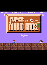 Super Mario Bros but Mario can't touch green