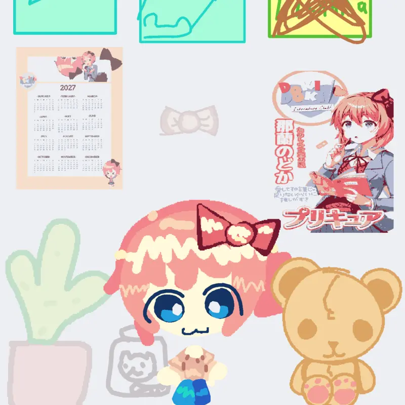 DDLC doki doki literature club by @skittleyummmy