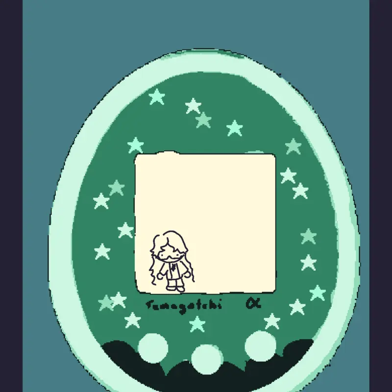 Tamagotchi of my oc!! by @NightshadesC0dyy