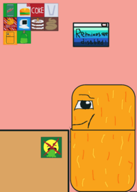 Feed chicken nugget!