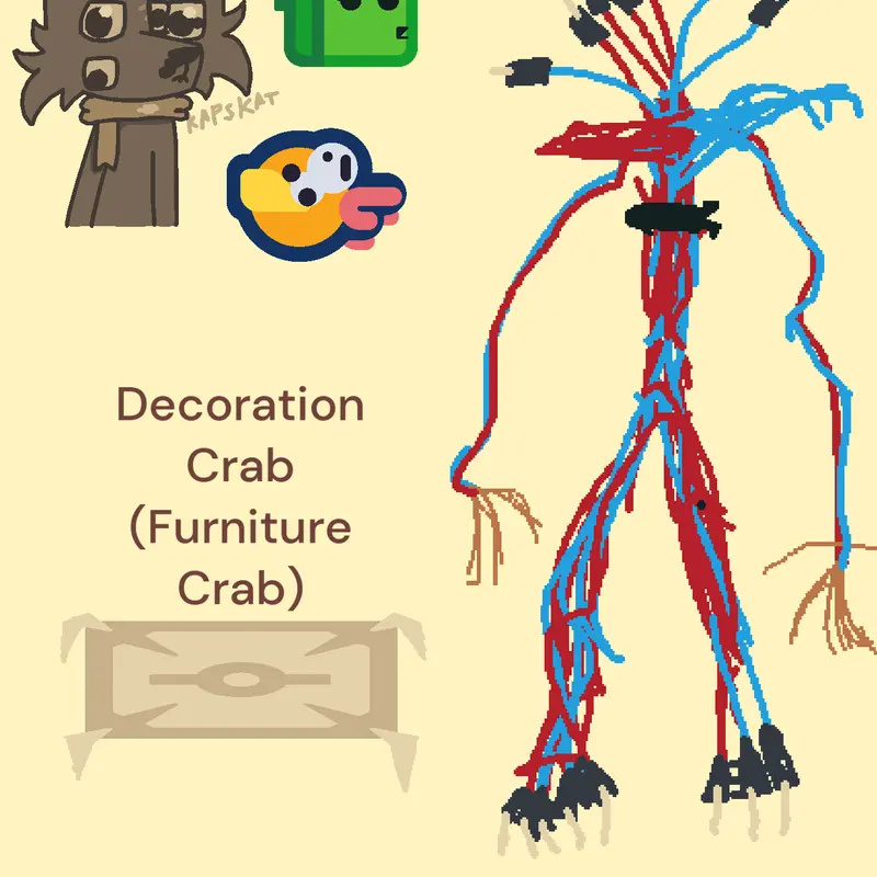 Castrooms creatures by @Wall_Flocking