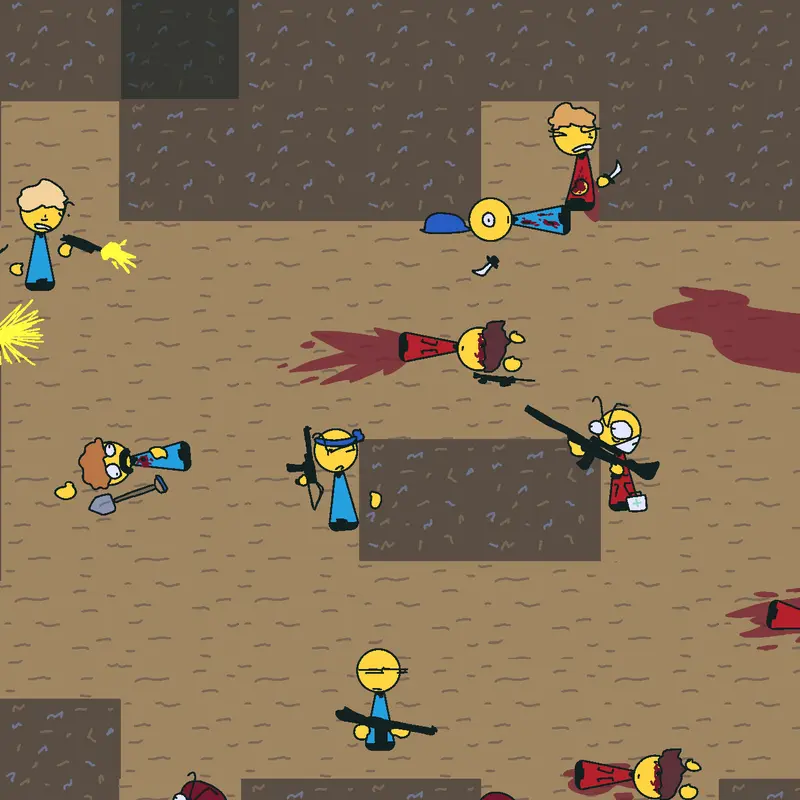 Underground war(warning:blood) by @Busterbunny101