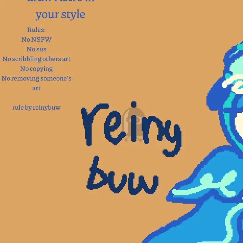 Draw Astro in your style by @reinybuw