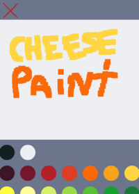 Cheese's paint.