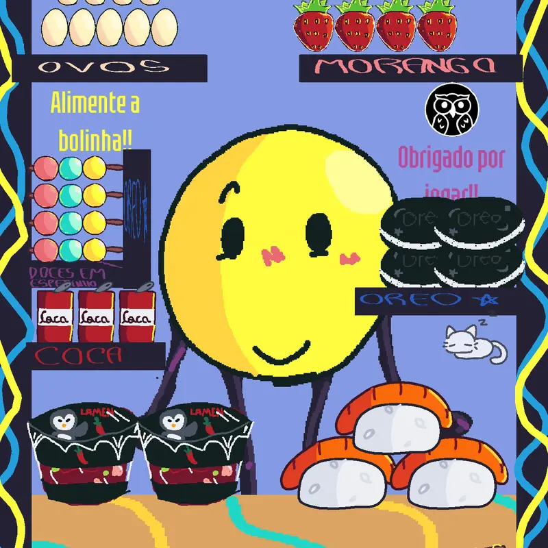Alimente a bolinha!!. Jogo de mukbang😋 by @Daniasafe_gamer