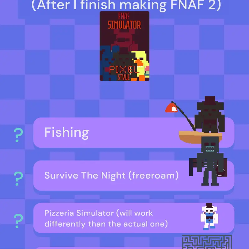 FNAF Simulator Poll by @creatormanbackup