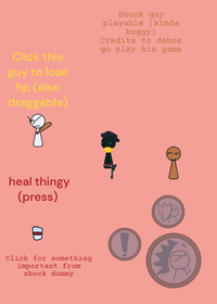 Shock guy playable, yes just shock guy.