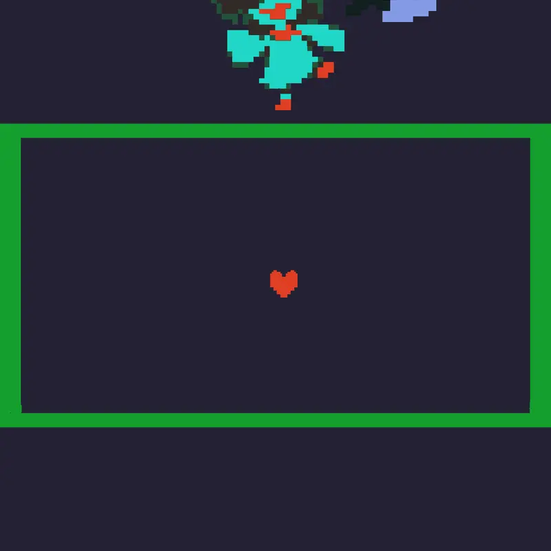 Aqua Deltarune Fight by @859Potato