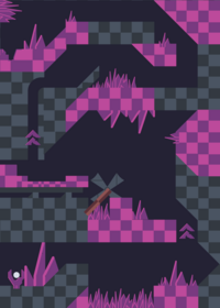 Crystal cascade