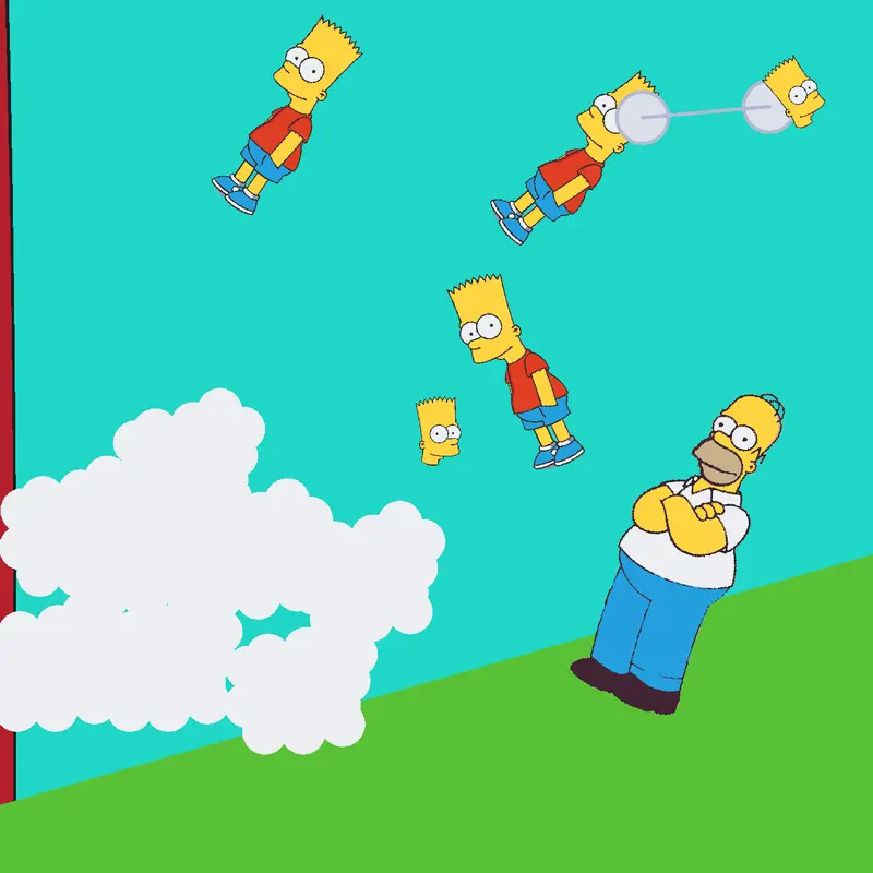 Homer and Bart by @gore_player_guy