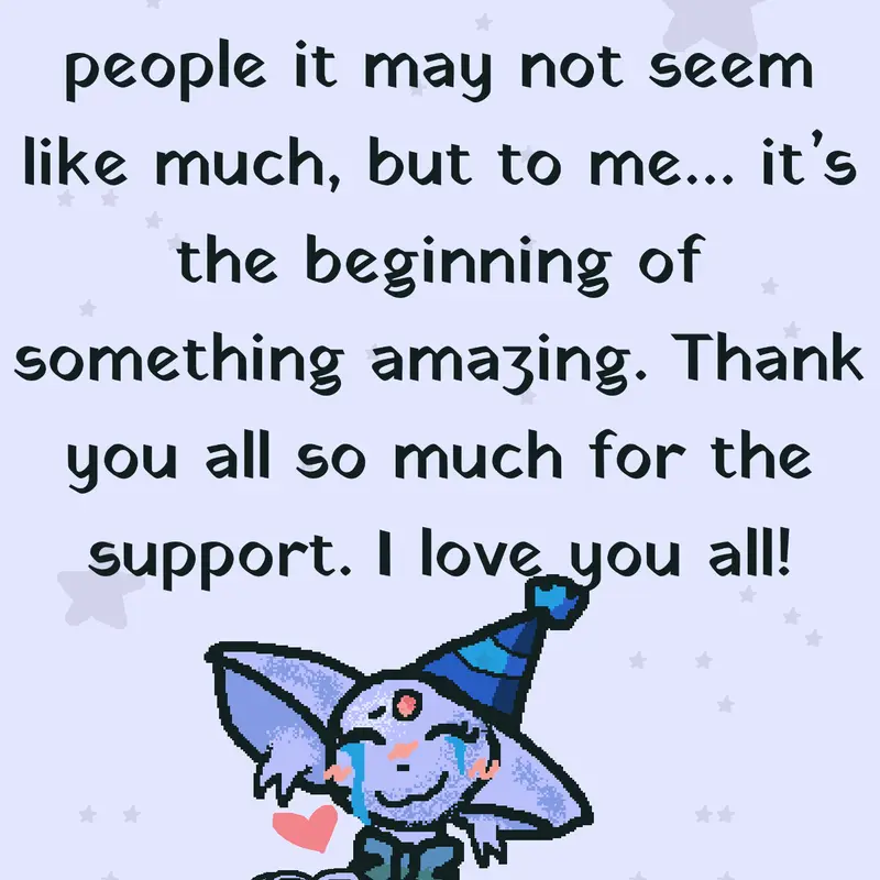 Thank you all so much for 100 🥹❤️ by @Kdawg060