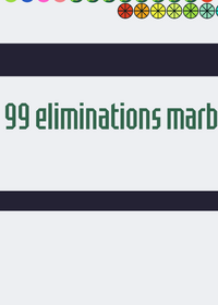 100 balls 99 eliminations marble race