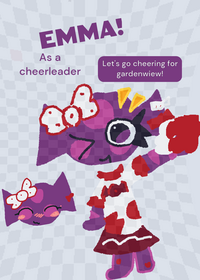 Emma as a famous cheerleader!!