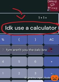 Aren't you the calc Bru ✌️💔