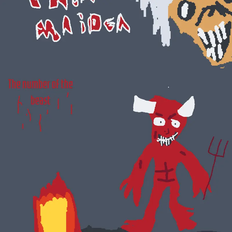 Iron madien hallowed by thy name by @tomwomm91