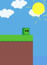 but this is the revenge of the green cube