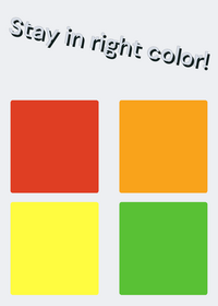 Stay in right color!