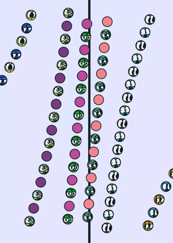 Satisfying pendulum wave but sentient by @Axol2635