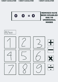 1 digit caculator