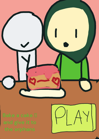 bake a cake with mini(me) and give it to the...