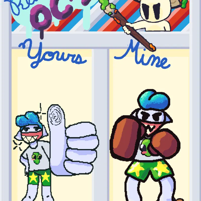 Redrawing OC's by @Pipsqueak