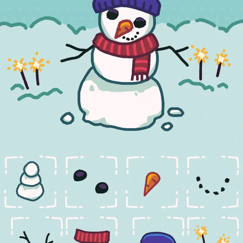 Dress up a snow man by @MariaElizabethPRubli