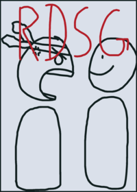 Random doodle shooting game
