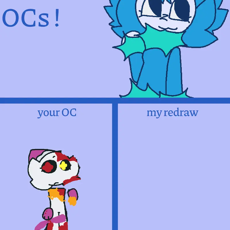 redrawing your ocs by @juanijose