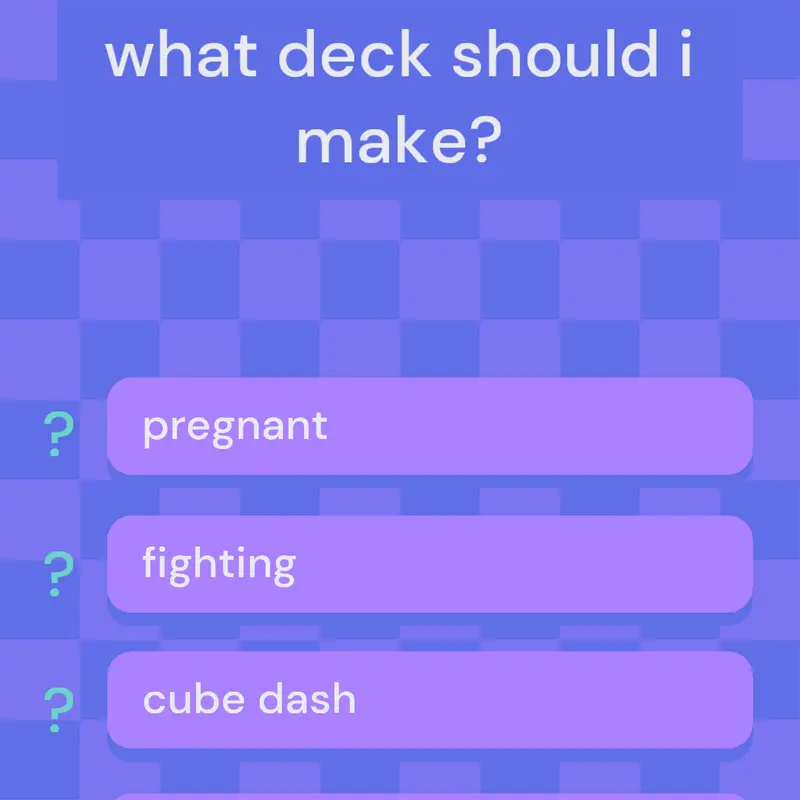 what deck should i make? by @MEGAP