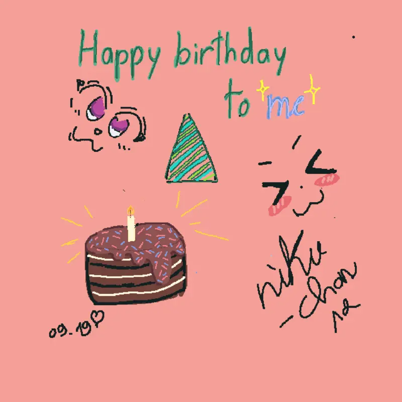 Yooooo it's my birthday 🎈🎂🥳 (⁠⌐⁠■⁠-⁠■ by @niku_chan12