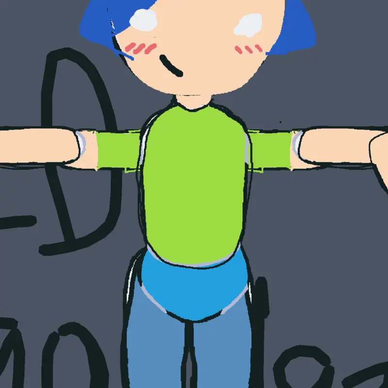 Gorillaz rag doll by @mia39