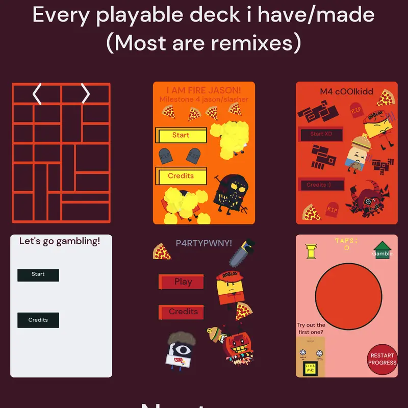 Game/deck gallery (will be updated) by @butterz002
