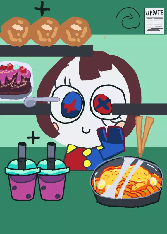 Pomni eating by @HamzaTheEditor