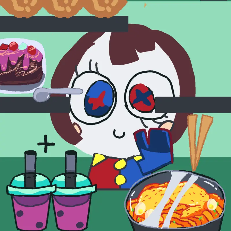 Pomni eating by @HamzaTheEditor