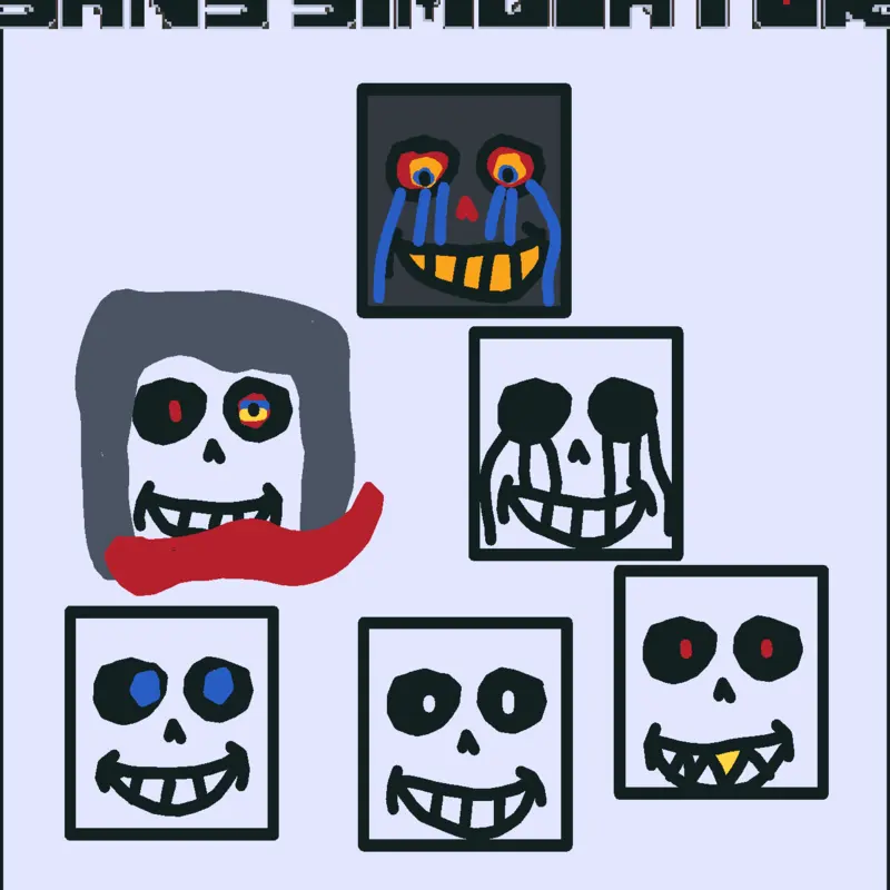 Sans vs frisk by @Bernascastle