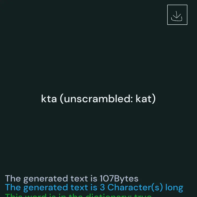 Random word generator by @youlocal_react