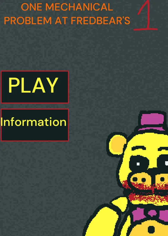 One mechanical problem at fredbear's by @clocky_sprunki