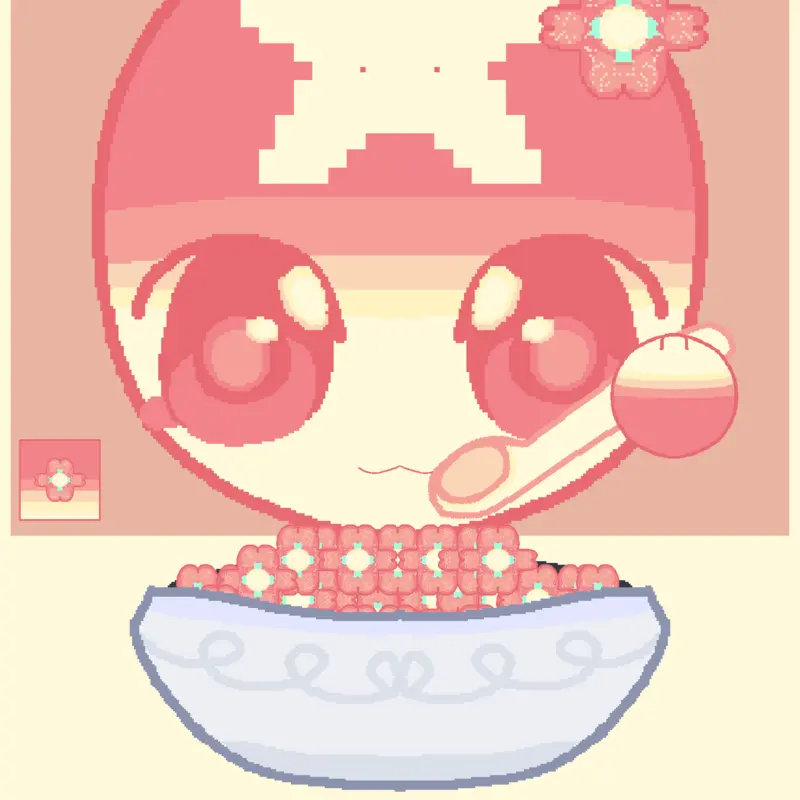Cereal but it's blossom (mukbang) by @Silly_cuw