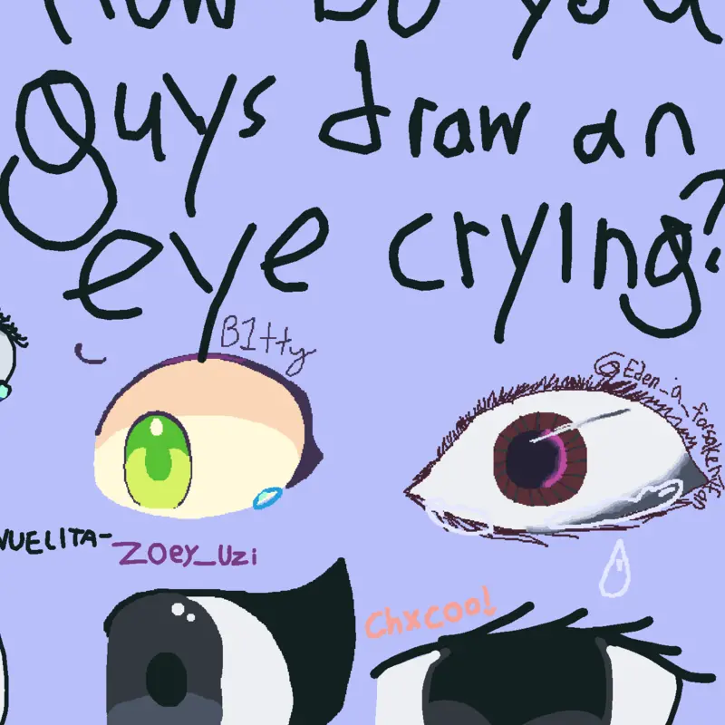How do you draw eyes? by @ChocoUwU