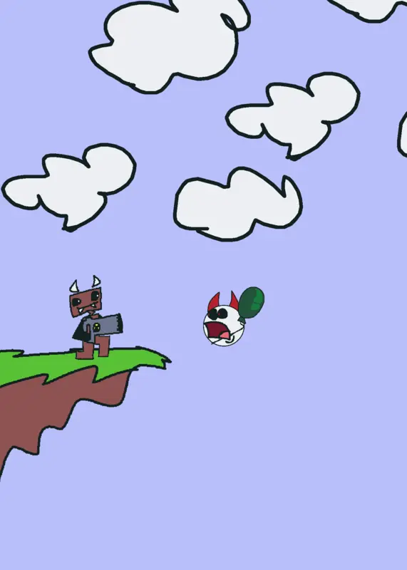 Boxy shoots demons balloon by @mandansahurman