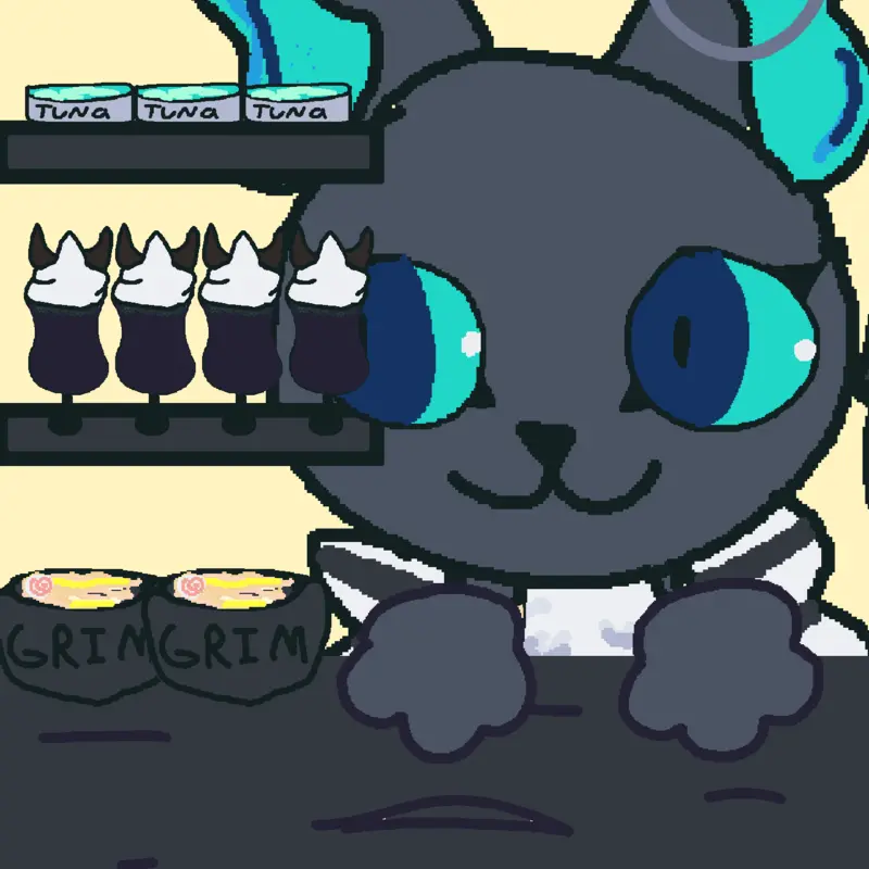 Grim Mukbang by @SwirlyKomasan
