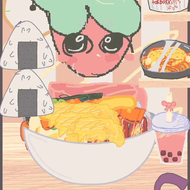 Sprout making mukbang by @wiltedbassie