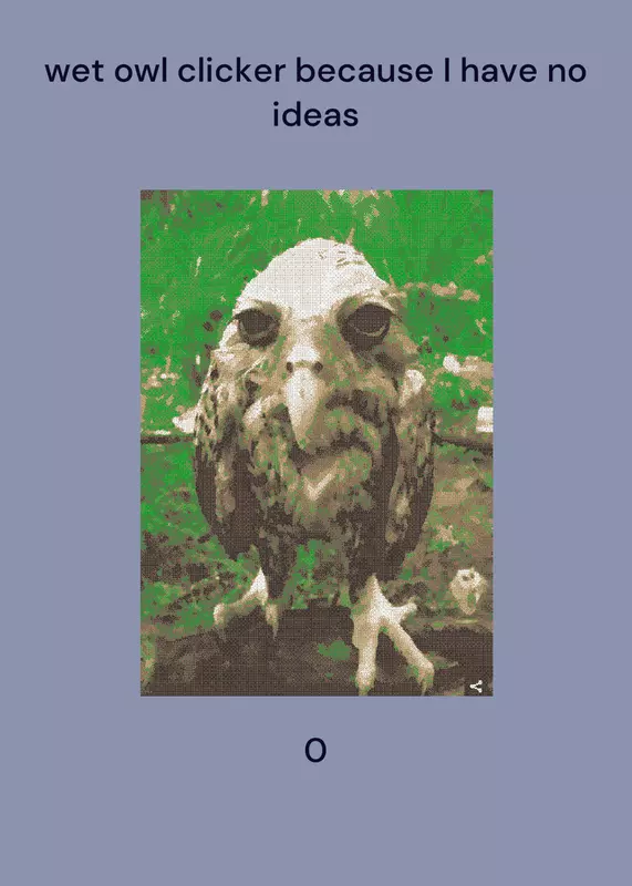 Wet owl clicker by @KobeMakesDecks