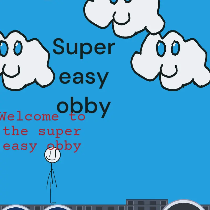 Super easy obby by @stickmanantiemojicat