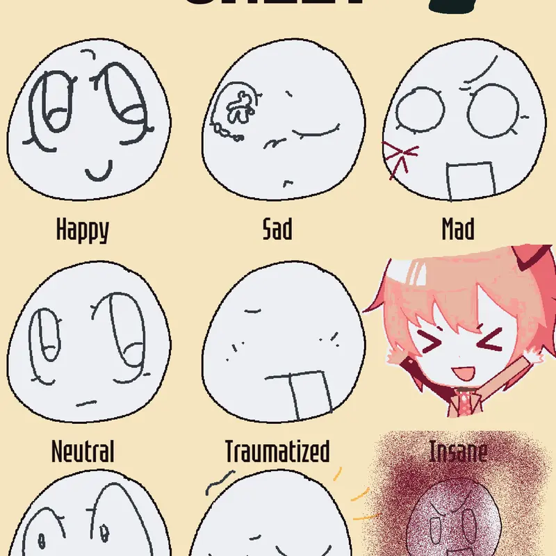 My ocs expression by @Gingerscuteworld