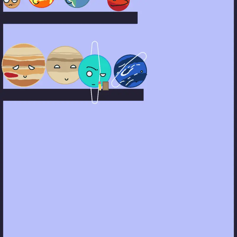 Planets density by @OseOZ