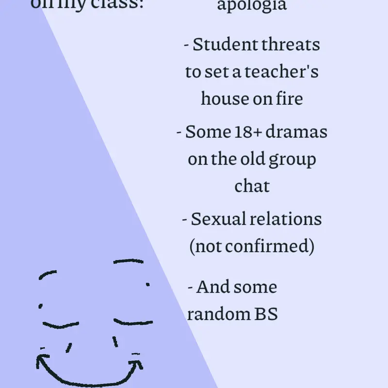 My school is normal... by @Lapiz_Lazuli